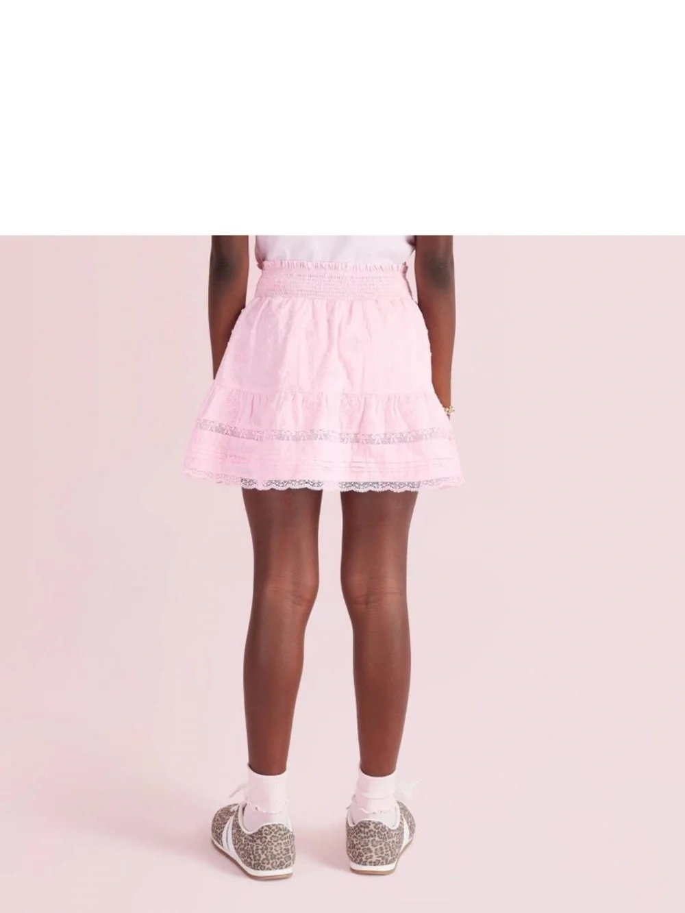 Clara Alouette Rose Embroidery Tiered Skirt from LoveShackFancy x Target